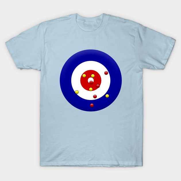 Curling Ice Graphic Design T-Shirt by TeeCreations